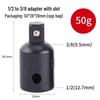 3-in-1 Ratchet Wrench Socket Adapter: 1/2 To 3/8 To 1/4 Conversion Head