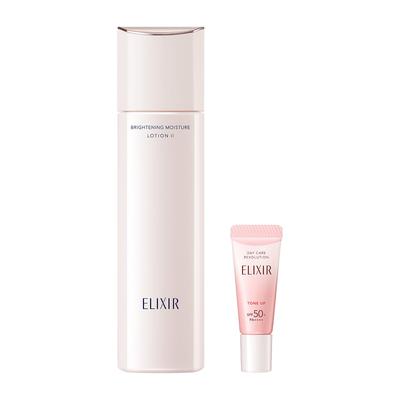 ELIXIR Lotion Trial aD Lotion Day Care Revolution 170mL 5g Face Care Set Whitening Anti-Aging Set + Tone-Up + - Anti-Aging, Moisturizing,