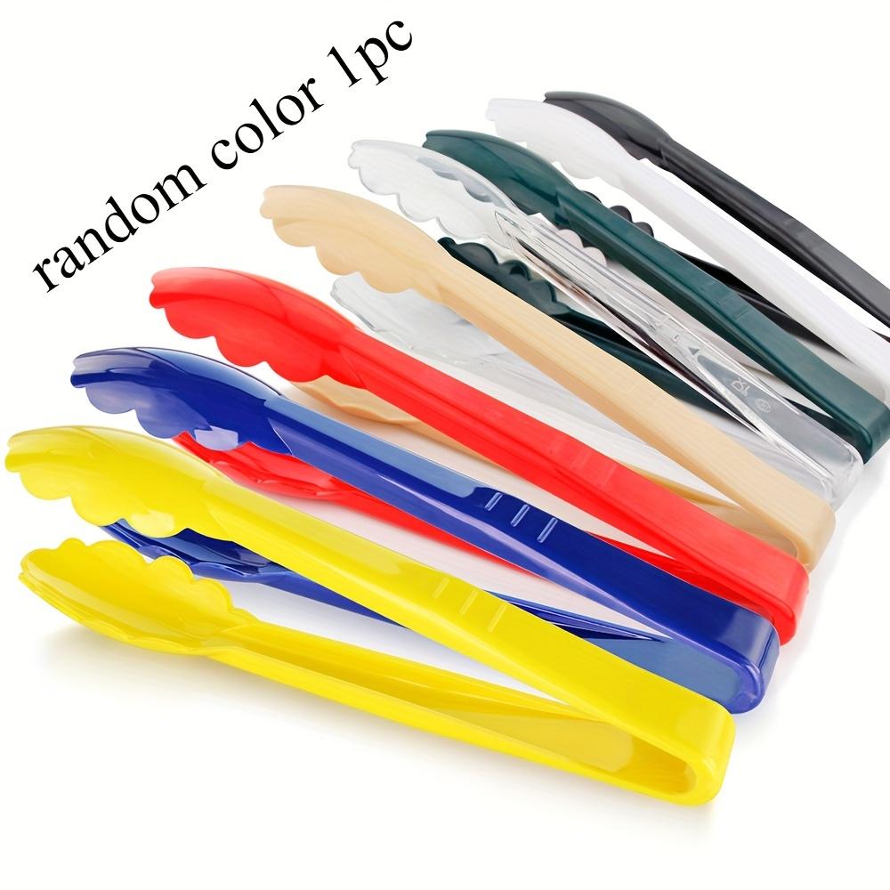 

1/2pcs Plastic Food Tongs, Non-Slip Kitchen & BBQ Cooking Clip, Salad Serving Tools, Heat Resistant, Grill Kitchenware