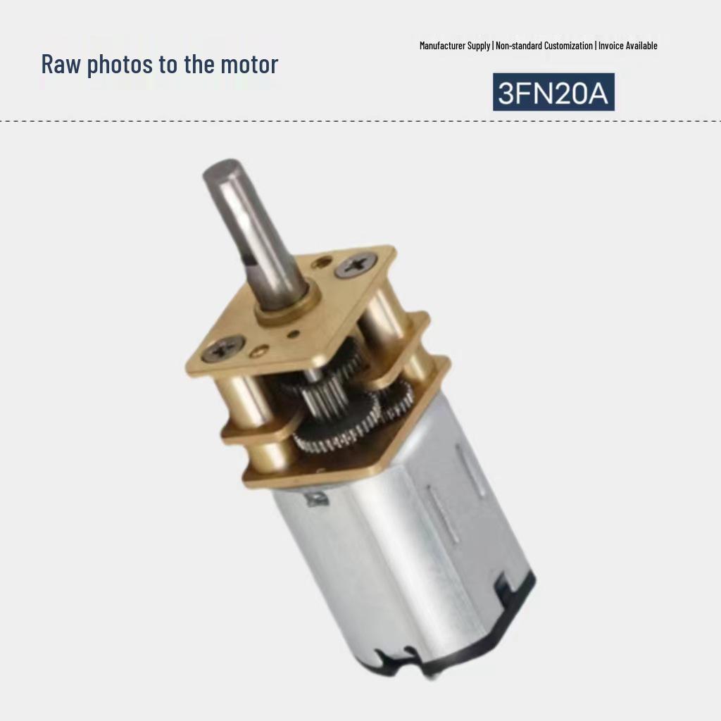 N20 Miniature High Torque Silent Gear Motor for Electronic Fingerprint Door Locks and Lifting Devices.