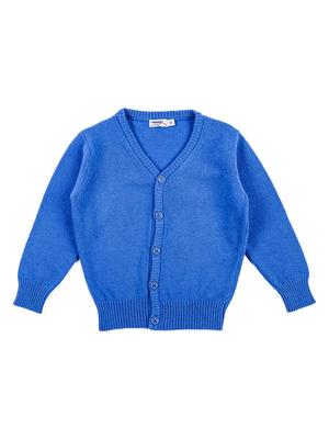 Boys' Blue Zip-Up Sweater