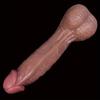 Extra Large Long Silicone Dildo, Soft Skin Feel Realistic Penis Toy for G-Spot Stimulation, Flexible Couples Toy for Hands-Free Use