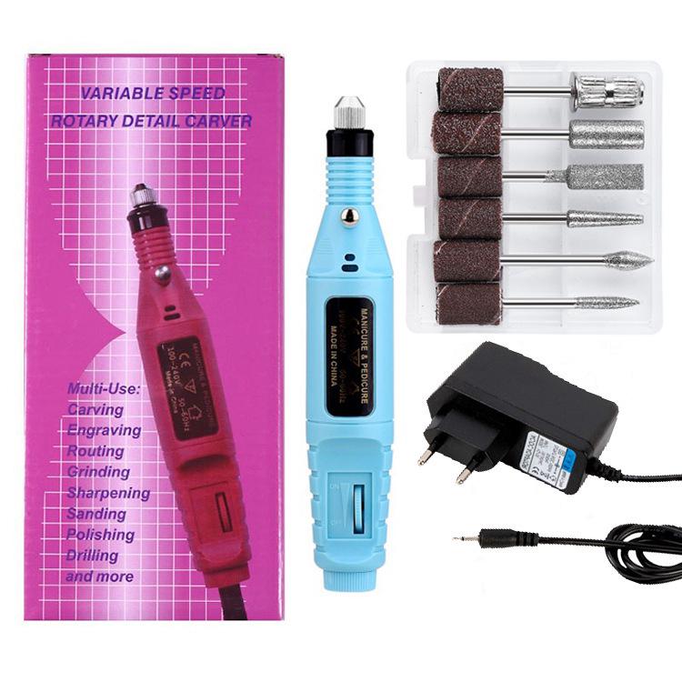 Portable Electric Nail Grinder Set - Mini Manicure Tool Kit