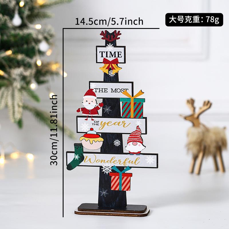 New Christmas Ornaments Festive Tabletop Christmas Tree Ornaments Christmas Tree Table Christmas Wooden Ornaments
