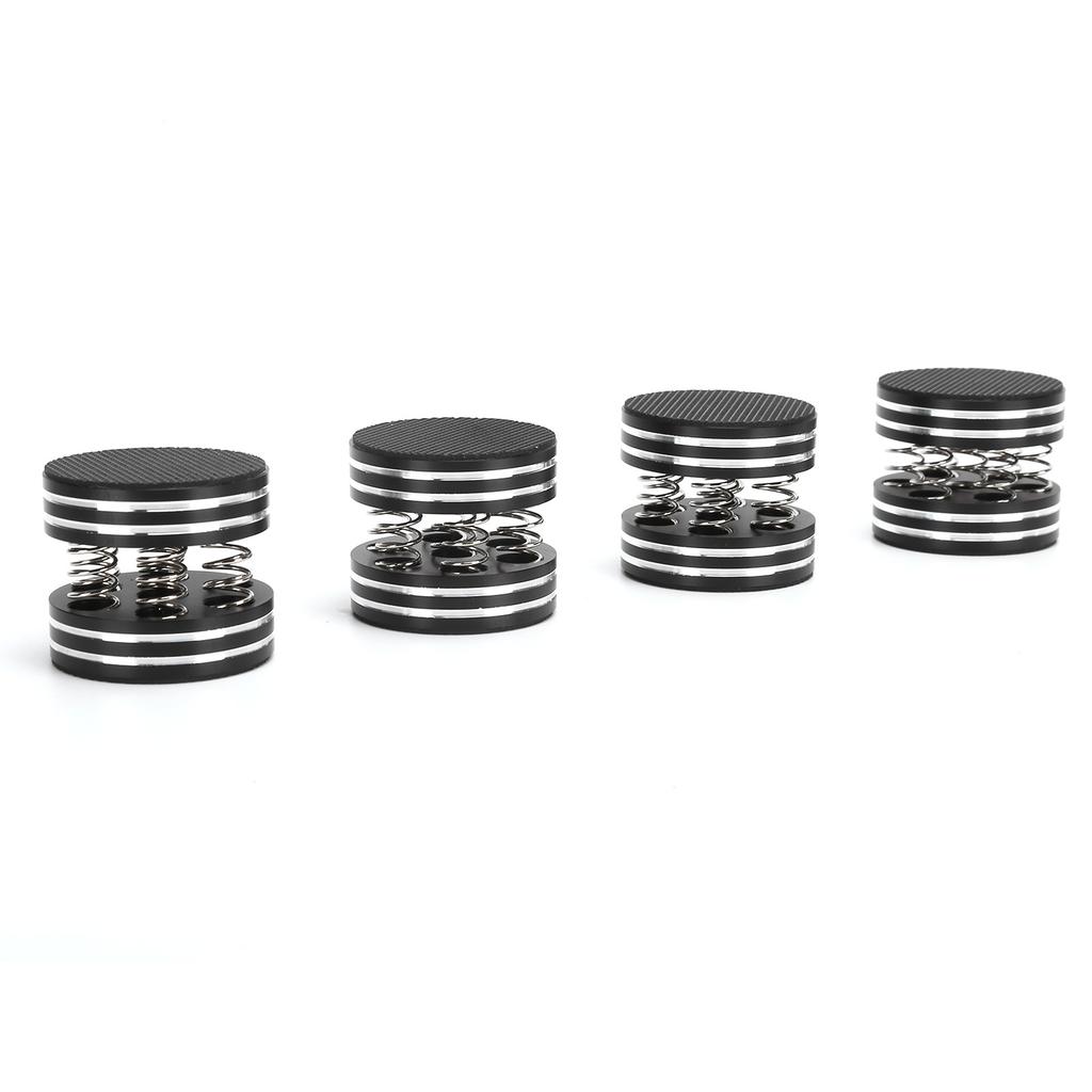 4PCS Spring Speaker Spikes Sound Dampening Feet for HiFi Amplifier Speaker Turntable PlayerBlack