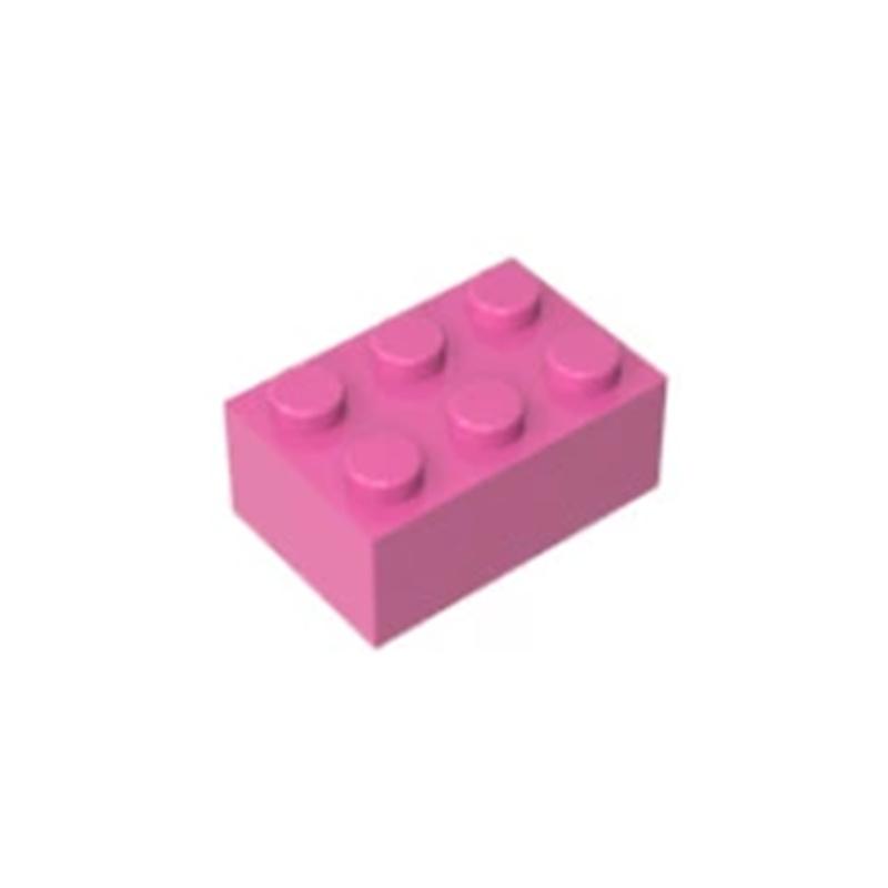 10PCS Building Blocks DIY Thick 2x4 Dots 16Color Bricks Size Compatible With 3002 Kids Toys Educational for Children