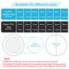 35/44/48/54/61/65/70/86mm Badge Film 100Pcs Transparent Circle Mylars Plastic Badge Protective Film Round Badge Button Maker
