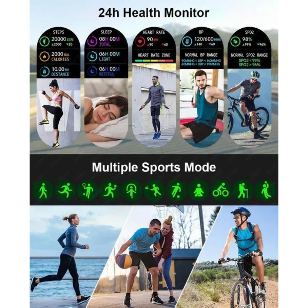 Módní hodinky pro Huawei Xiaomi NFC GPS Chytré hodinky Pánské hodinky 4 Pro HD 1,54" obrazovka s tepovou frekvencí Bluetooth volání IP68 Vodotěsné chytré hodinky