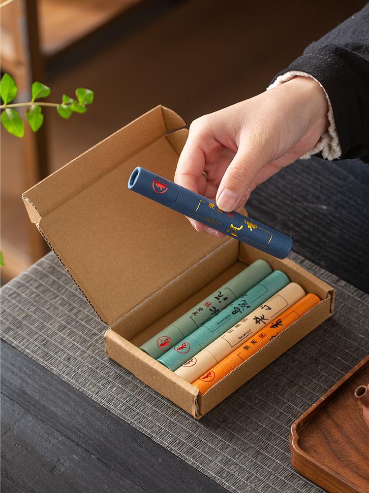 Sandalwood & Agarwood Gift Box Incense Sticks for Home & Indoor Use - Natural Buddhist Incense
