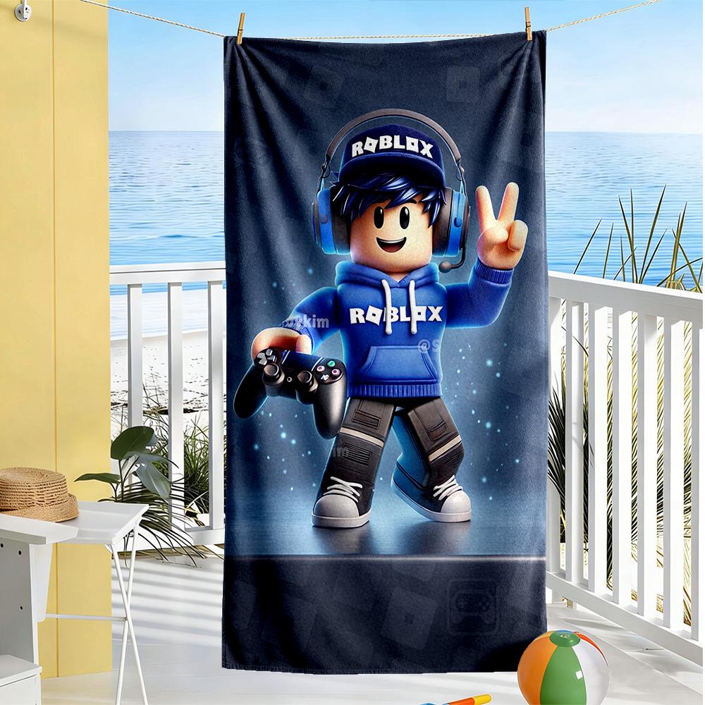 Roblox Beach Towel Quick-Dry Soft Microfiber Comfortable Lightweight
