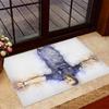 Football Player Action Floor Mat Suitable for Decorate room Outdoor Foyer Dining Room Antislip Carpet Office home decor