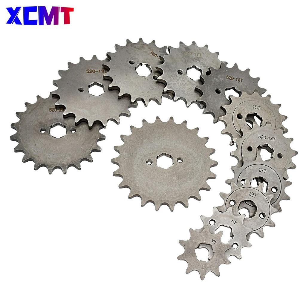 520 10t 11T 12T 13T 14T 15T 16T 17T 18T 19T 20T Zahn 20mm Innendurchmesser Frontmotor Ritzel passend für Pit Bike ATV Motorradteil