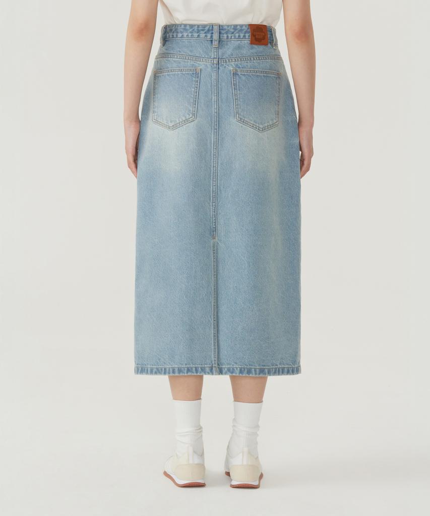 COVERNAT WOMAN Denim Long Skirt Light Blue