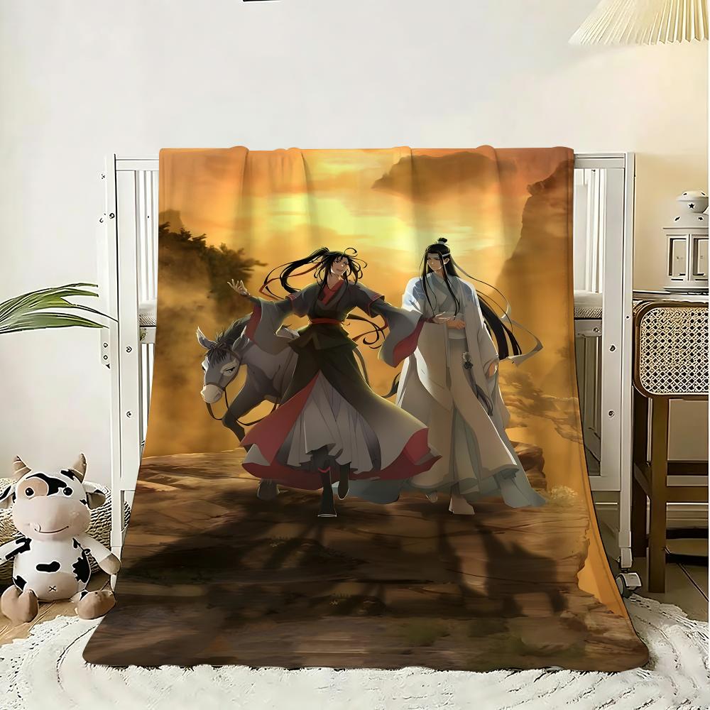 Chinese anima Mo Dao Zu Shi Throw g Flannel Blanket Lightweight Soft Skinfriendly Summer Thin Throw Blanket