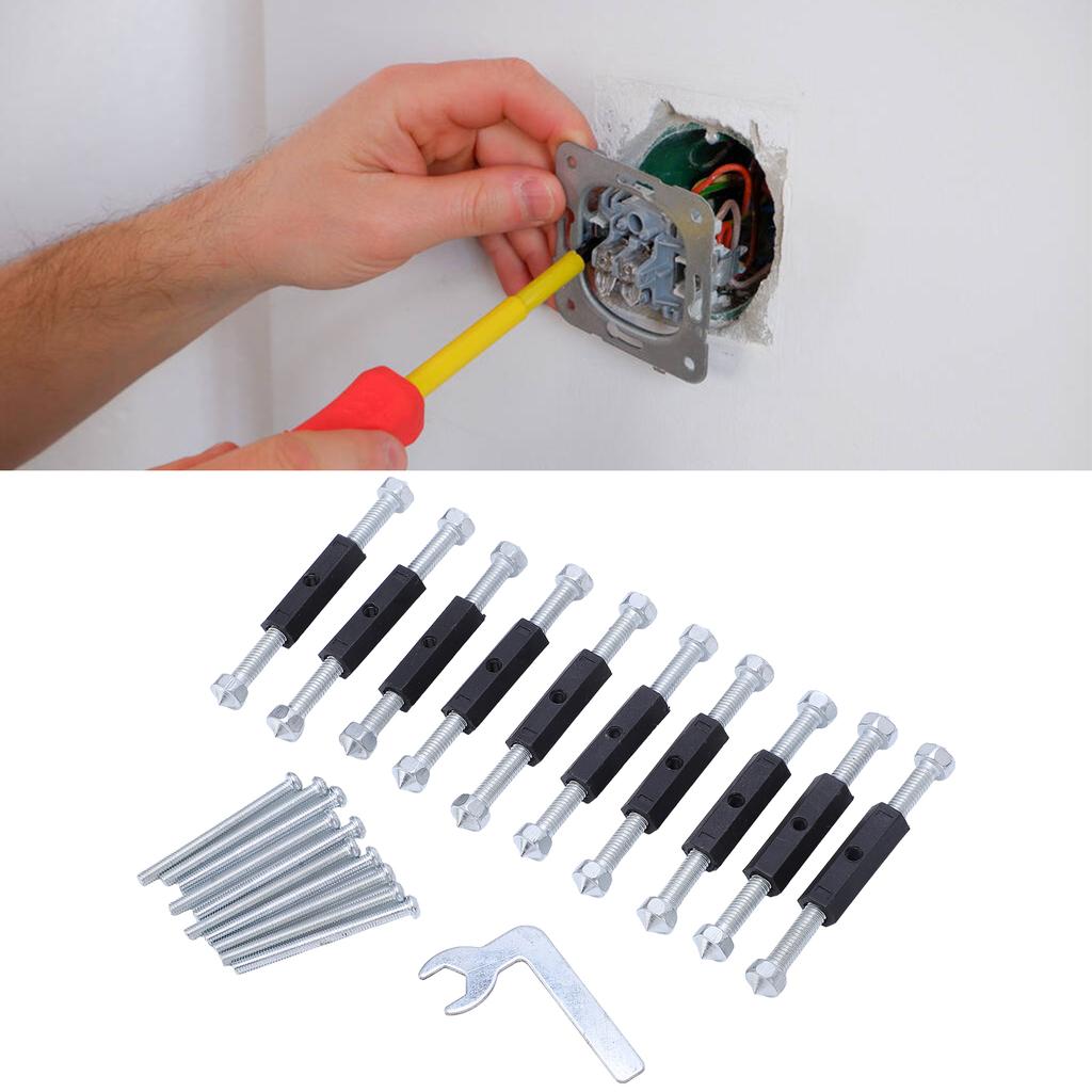 Type 86 Junction Box Repairer Tool Strut Bolt Wrench Wall Switch Outlet Repair Fastener Set 86 Insulation Strut
