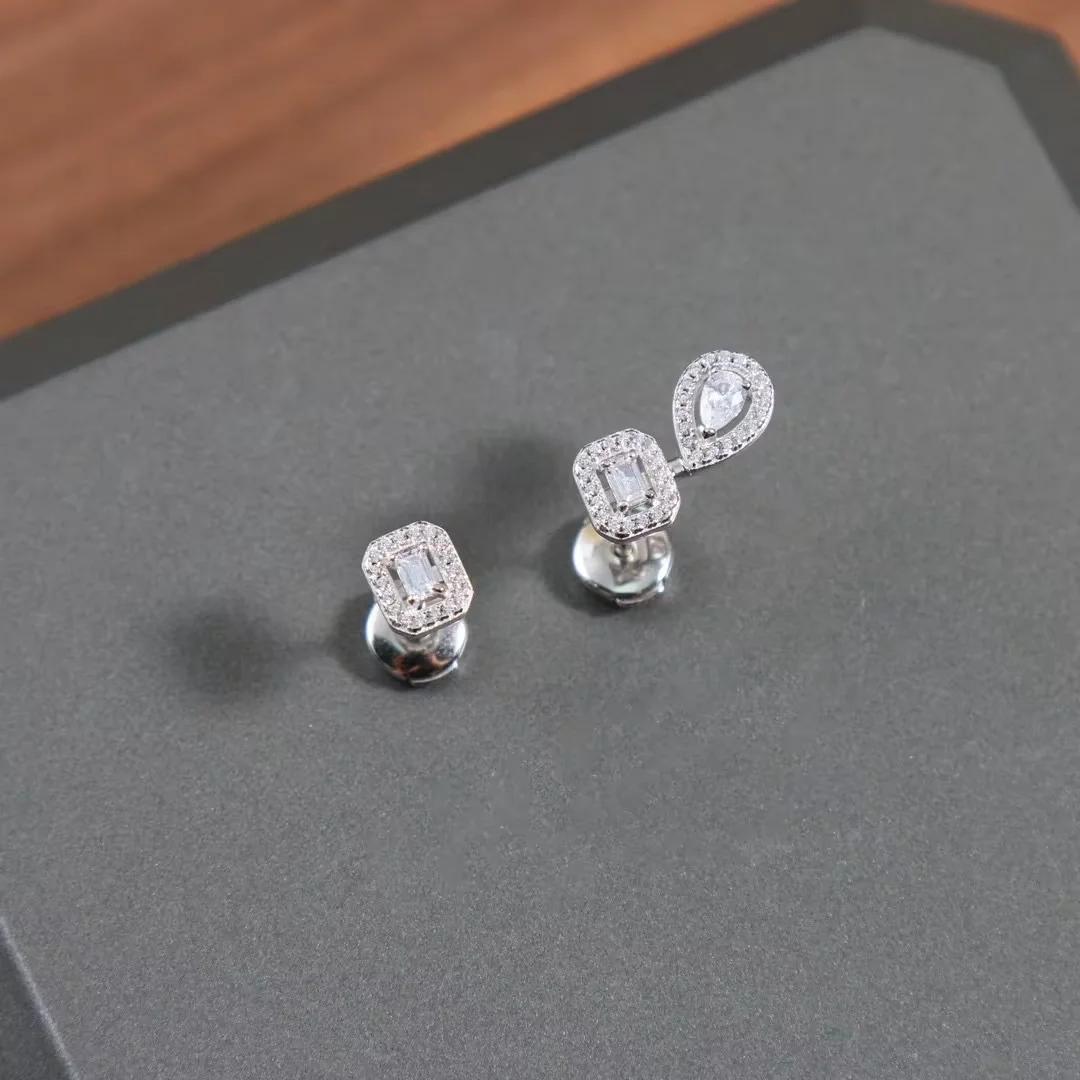 Musla Дизайнерские Горячая Распродажа Винтажные Серьги для Женщин Роскошные Украшения Мода Серьги-гвоздики Капля Чистое Серебро 925 Пробы Вечерние Серьги