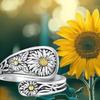 Elegant Floral Carvings 1pc Vintage Spoon Ring - Alloy Women's Fashion Accessory - Daily Glamour & Party Statement, Simple Style, All-Season Wear