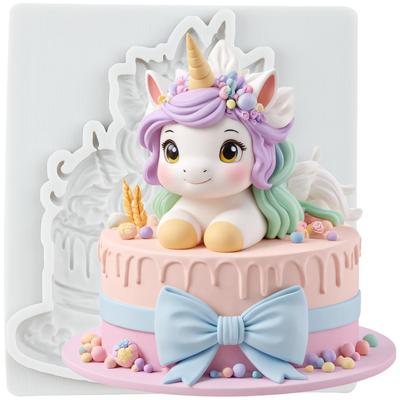 Unicorn Silicone Mold Unicorn Fondant Molds Cake Decorating Tools Theme Cake Dessert Decorated Chocolate Candy Mold