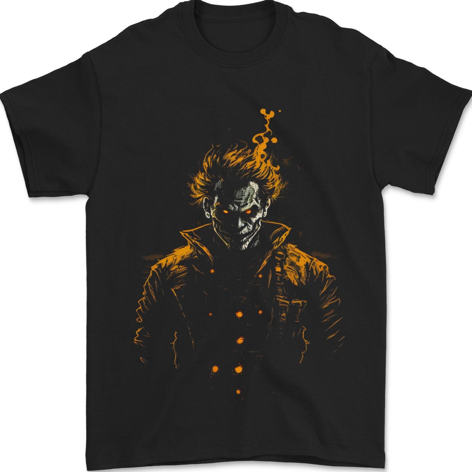 An Evil Clown Halloween Horror Mens T-Shirt 100% Cotton S разноцветный