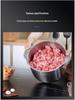Compact Stainless Steel Meat Grinder and Blender with Dumpling Filling Feature