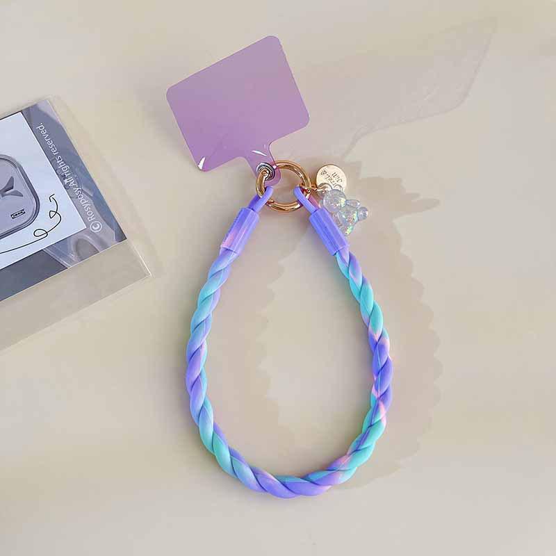 

Original Luminous Bear Silicone Wrist Lanyard - Anti-Lost Phone Chain with Soft Ring