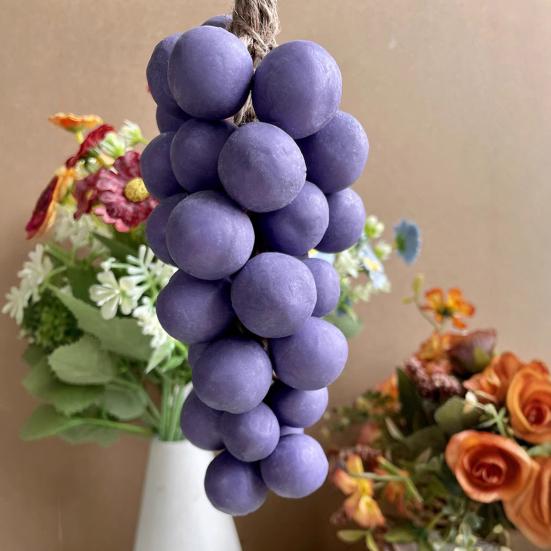 Grape Cluster Handmade Soap 250g Scented Cold-Process Soap for Face Body Realistic Moisturizing Soap Gift for All Skin Types