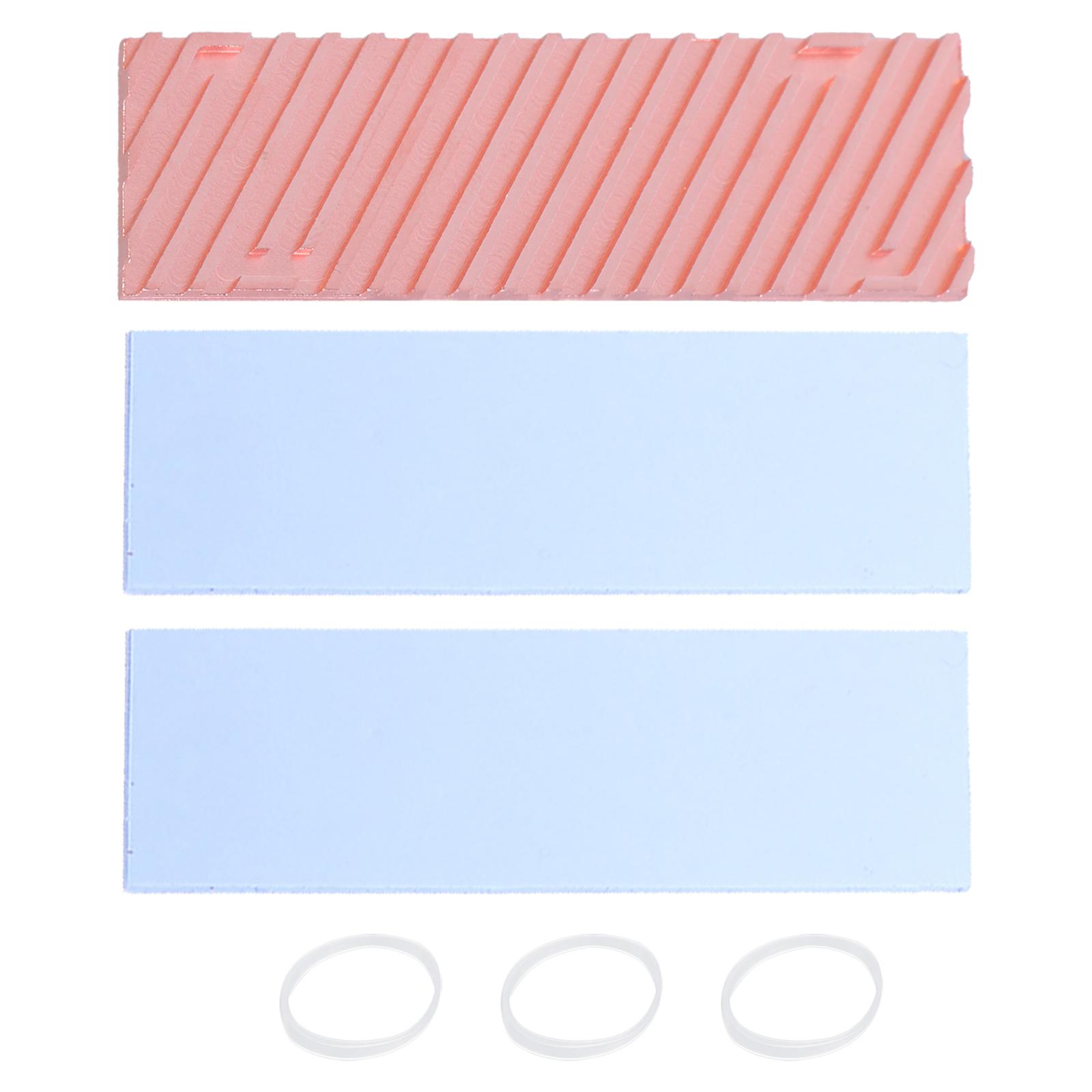 

Мідний радіатор 2280 M.2 SSD з охолоджувальною прокладкою для ефективного охолодження в комп ютерах та ноутбуках 2 мм/3 мм/4 мм/6 мм 2