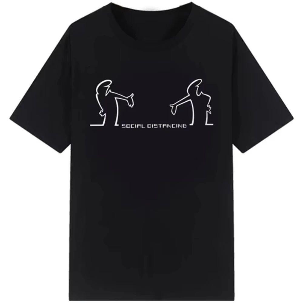 Funny Meme Tops Creative La Linea The Line Osvaldo Cavandoli TV T-Shirt Men Fashion Women's T Shirts Streetwear Tee Casual Tops