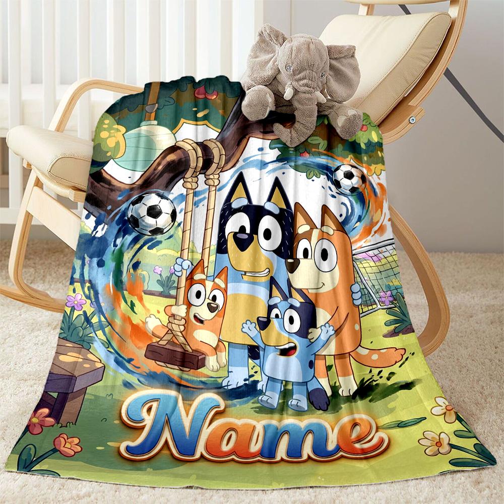Dad Soccer Fun Customize Text Blanket Gift Personalized Blanket Soft & Cozy Great for Couch Sofa Bedding Living Room All-Season Use