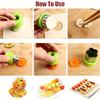9PCS Stainless Vegetable Cookie Cutter Shapes Set Fruit and Cookie Stamps Mold for Kid Kitchen Toys DIY Baking Tools