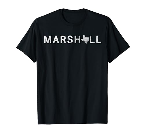 Marshall Texas Map T-Shirt