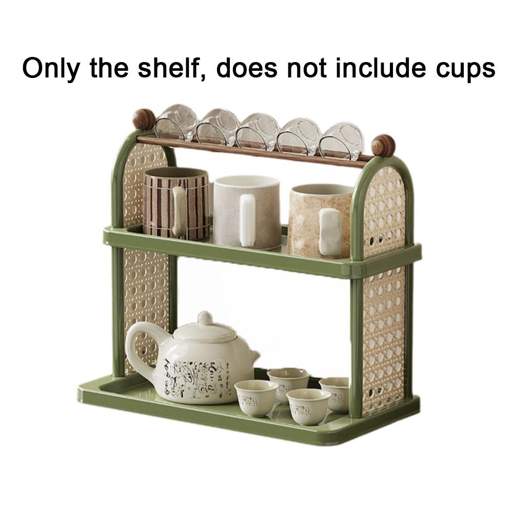 Saving Space Cup Holder Plastic Mug Storage Rack Multifunctional Water Cup Racks  Kitchen