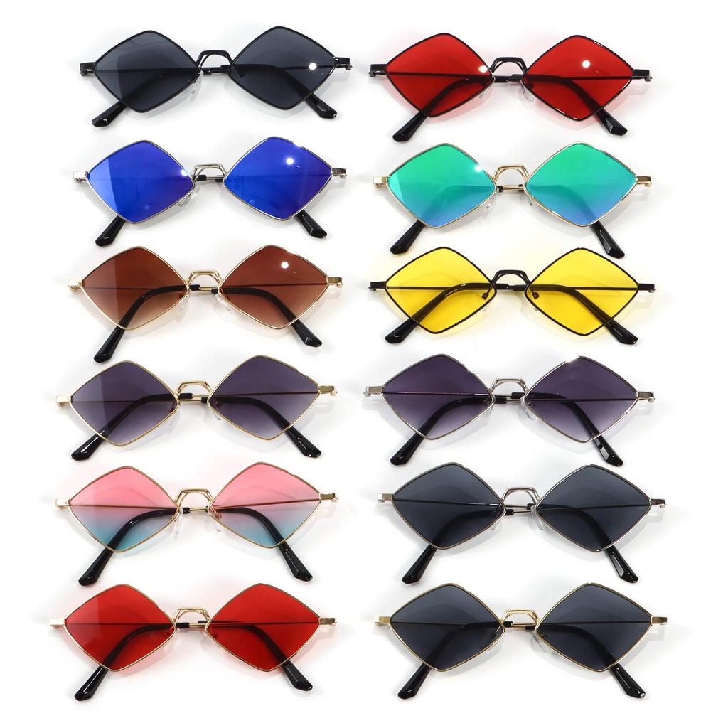Frame UV Protection Film Small Sun Glasses Women's Sunglasses Diamond Shape Men's Shades