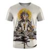 Men's T-Shirt Nezha Wukong Pattern 3D Print Tops Tees Summer Fashion Women Streetwear Oversized Unisex tshirt Men Clothes
