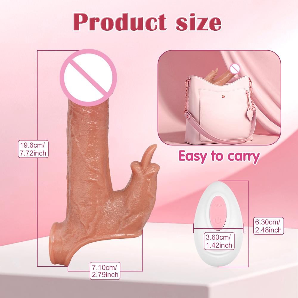 Remote Control Reusable Penis Extender Dildo Sleeve Glans Delay Ejaculation Cockring Adult Vibrator Couples Sex Toys for Men