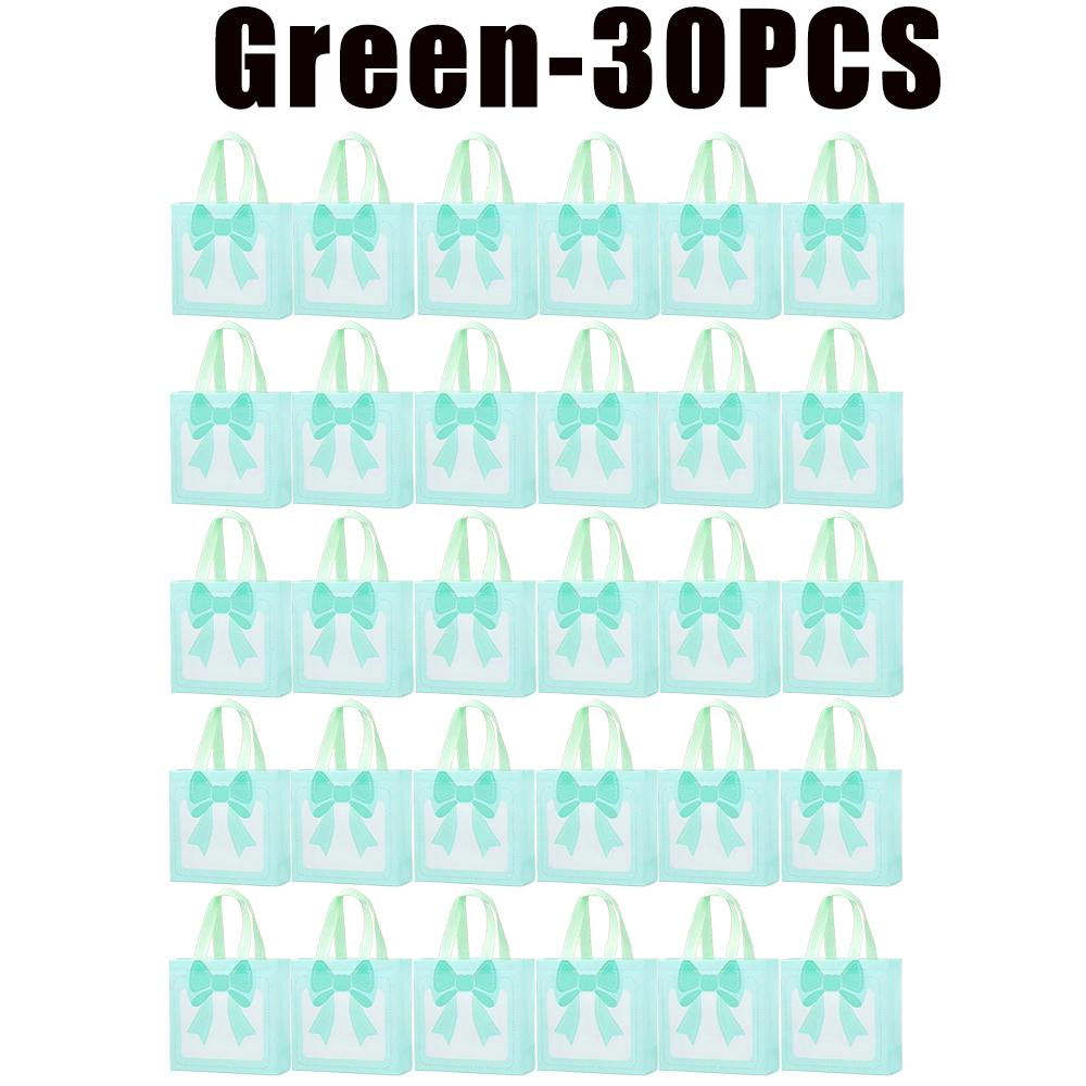 1-30PCS Cartoon Bow Portable Gift Bag Bow Snack Packaging Bag Portable Design Cosmetics Candy Small Items Storage Self Seals