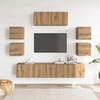 VidaXL Ensemble de meuble TV mural 7 pcs chêne artisanal, meuble TV, meuble multimédia, console TV, meuble hifi, centre de 3329014