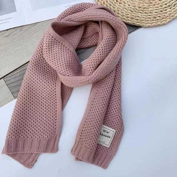 Children's Winter Scarf: Trendy Korean-Style Knitted Wool Snood for Boys and Girls, Warm Neck Warmer for Toddlers In Autumn and Winter.