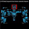 14-16 Emgrand EC7 Interior Wrap Sticker for Center Console Gear Color Modification