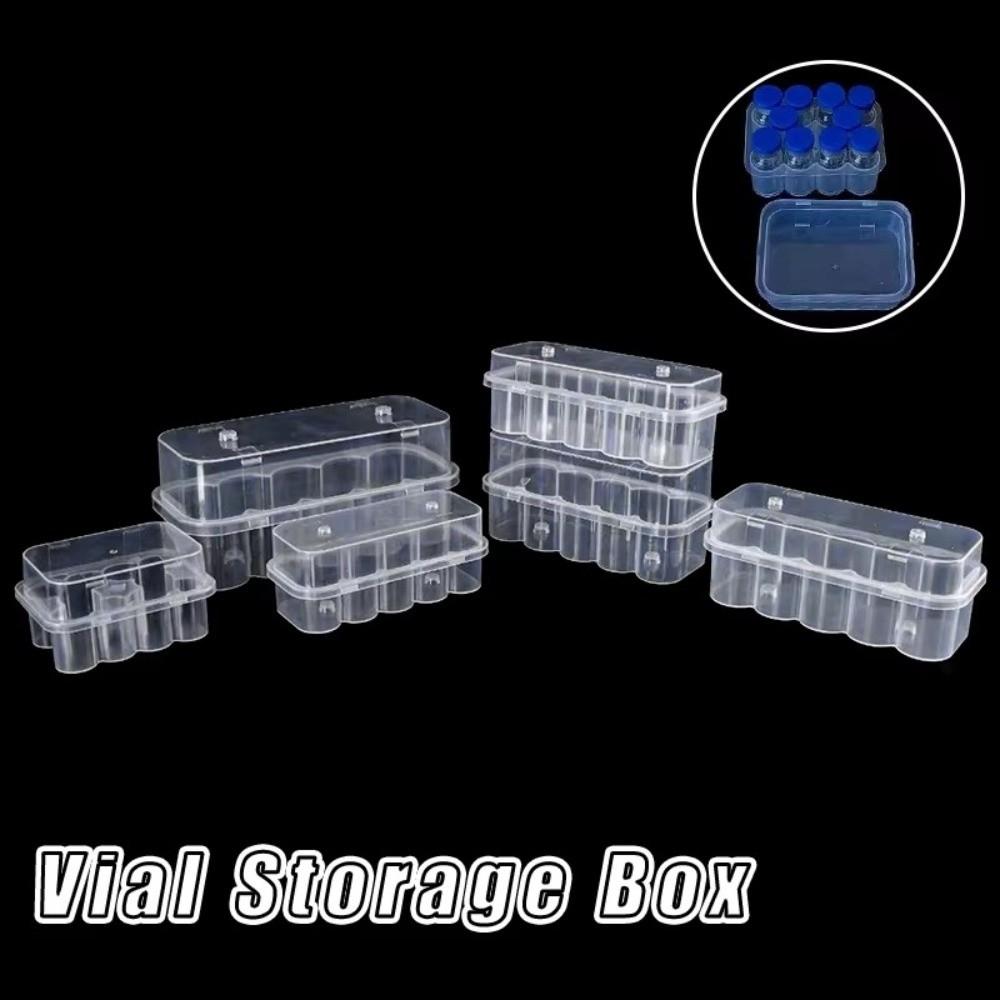 1Pc Mini 3ml Capacity Peptide Case Transparent Stackable Peptide Storage Box Freezer Tube Box Vial Storage Case