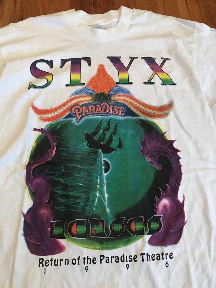 Styx “Return of the Paradise Theatre” vintage World Tour tshirt All Size Unisex T-Shirt S