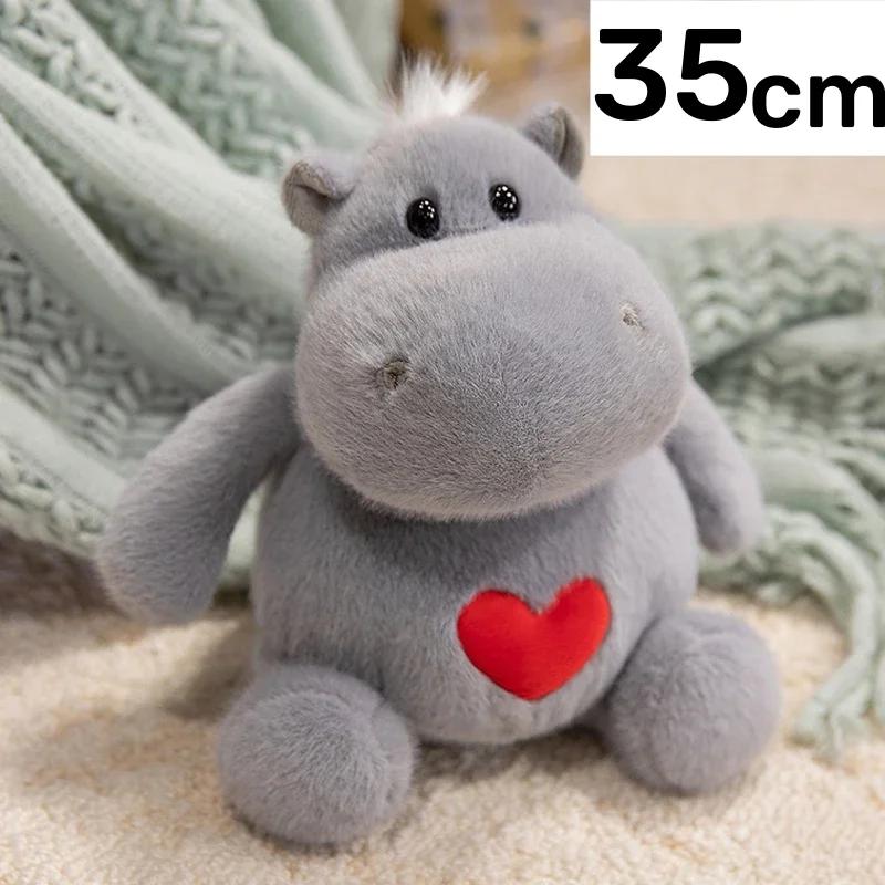 Schattige Nijlpaard Cartoon Mier Pluche Speelgoed Zacht Knuffelbaar Dier Kussen Speels Veilig Materiaal Vakantie Decor Mooi Cadeau Voor Alle Leeftijden