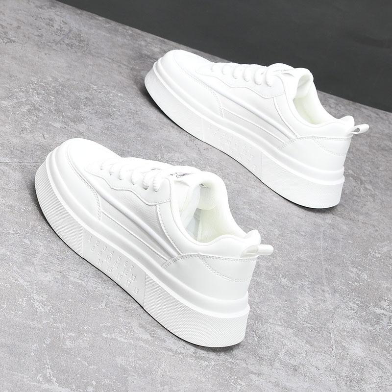 Platform sneakers New spring and summer board shoes Casual height-increasing shoes 39 белый