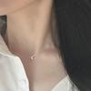 New 925 Sterling Silver Bead Necklace Simple Personality Charm Geometric Pendant Choker Birthday Gift Women's Fine Jewelry