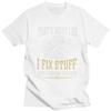 I Fix Stuff Graphic Tee for Unisex Short Sleeve Cotton T-Shirt Mechanic Engineer Gift