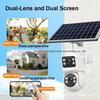 Cámara de seguridad solar para exteriores con doble lente inalámbrica y monitoreo móvil