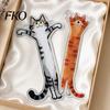 Cat Design Bookmark 5Pcs Acrylic Long Bookmark, Book Mark for Reading Women & Waterproof Men, Decorative Kitten Page Marker, Gifts Readers Lovers