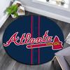 Atlanta Braves,Round Area Rug,Carpet Rug for Living Room Bedroom Sofa Playroom Decor,Non-slip Floor Mat