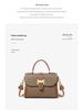 2025 Frühling/Sommer Farbblock Echtleder Damen Umhänge-Schultertasche