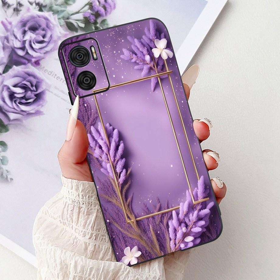 Phone Case For Motorola Moto E22 E22i E22s Motorola E20 E30 E40 E13 E14 Luxury Girly Cartoon Cover Soft Matte Silicone Capa